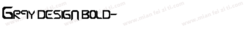 Grqy design bold字体转换